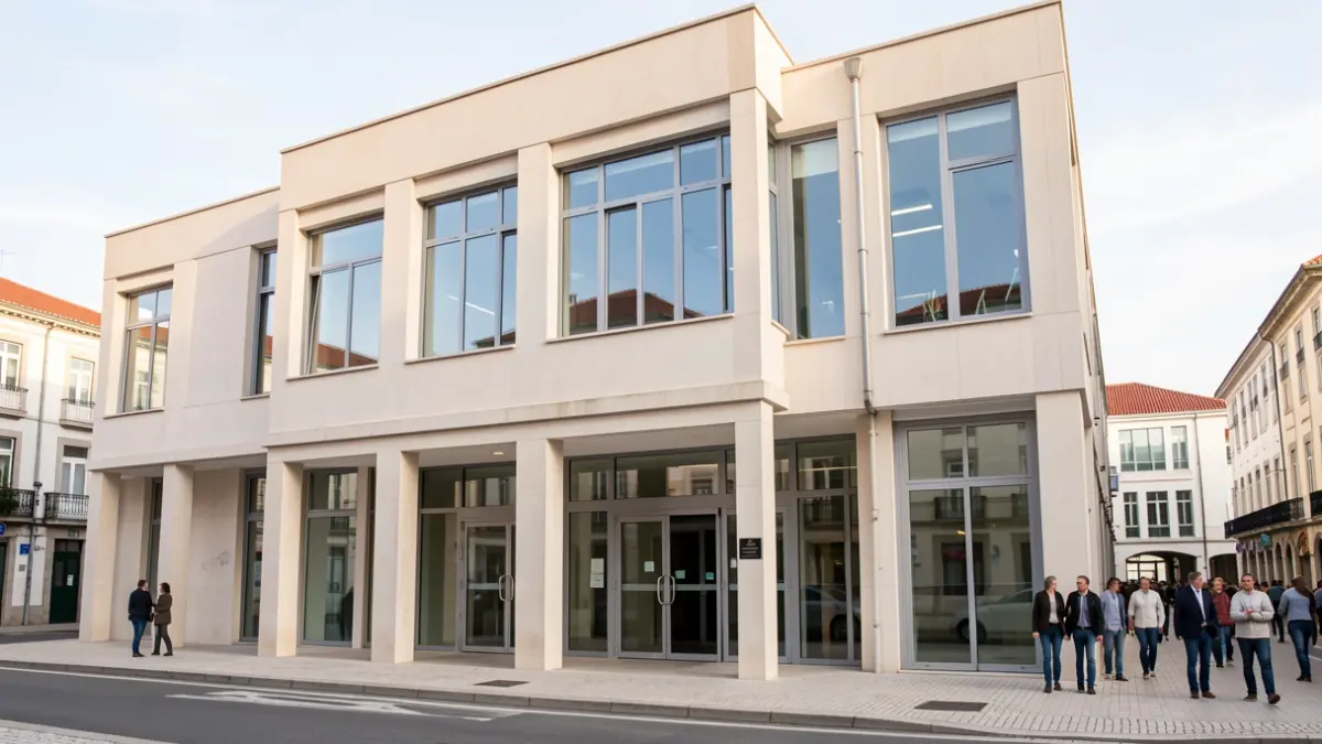 Facade of a municipal building in Vila Nova de Gaia.