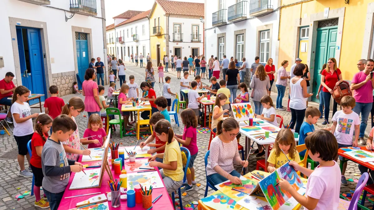 Imagen genérica de actividades lúdicas y creativas para niños y familias en Portugal.