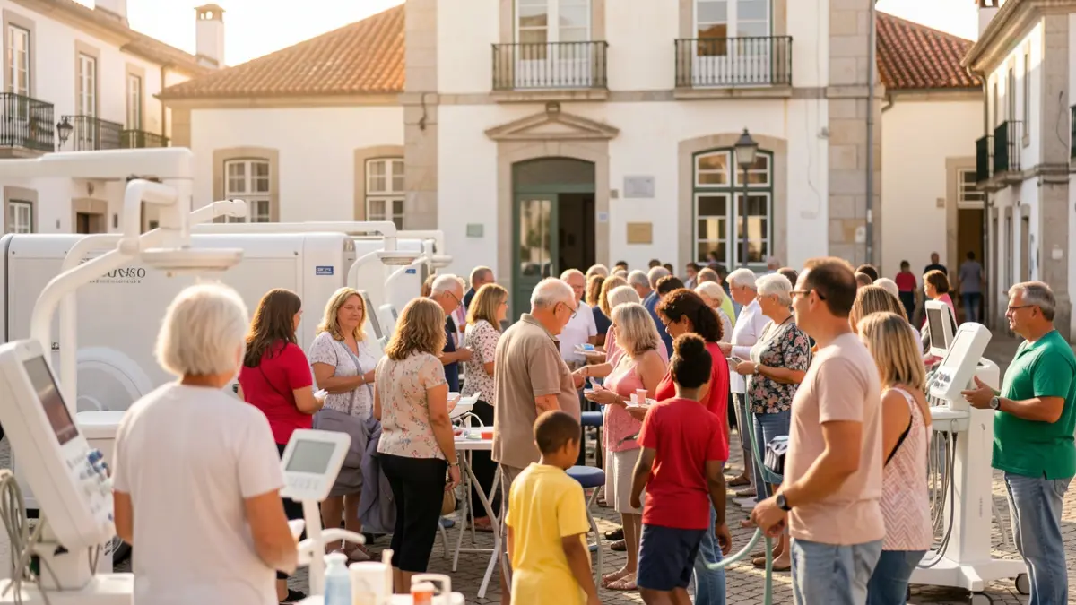 Generic image of a community health screening event in Portugal.
