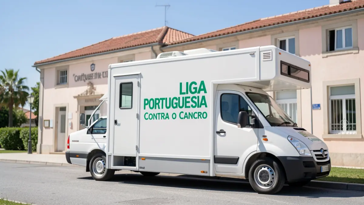 Unidade móvel de rastreio do cancro da mama em Queluz.