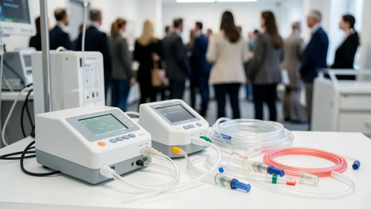 Equipamento médico para nutrição clínica.