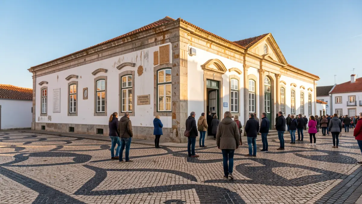 Generic image of a renovated old school building in Portugal, now a community center.