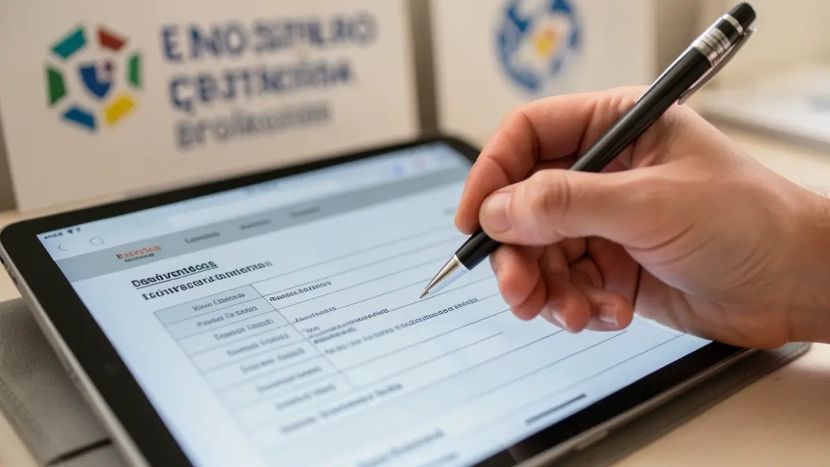 Generic image of an online survey about insurance.