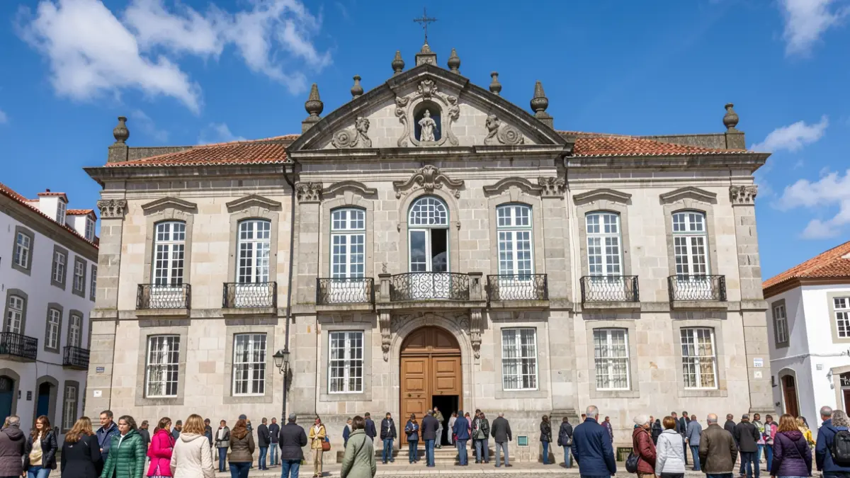 Fachada del Ayuntamiento de Santa Cruz da Graciosa.