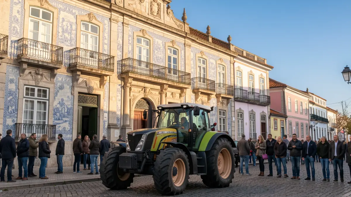 New tractor delivered to the Areosa Parish Council, in Viana do Castelo.
