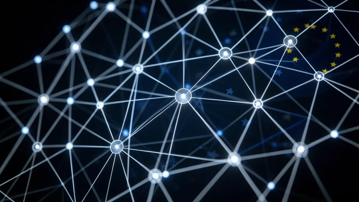 Generic image of an abstract network representing democratic resilience and international cooperation.