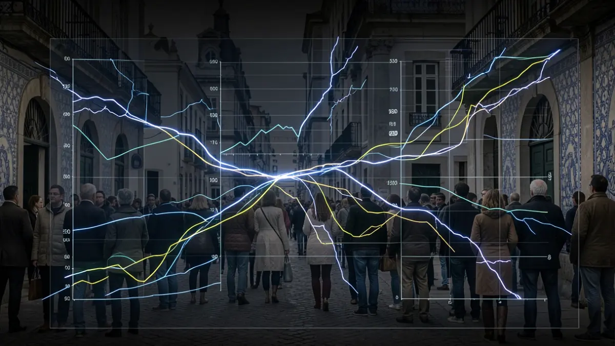 Generic image of a report on the technical performance of electrical grids, featuring abstract energy visuals and charts.