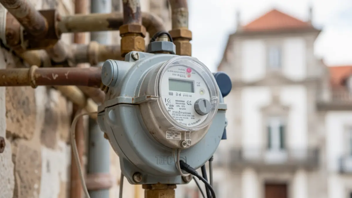 Generic image of a water meter with a telemetry system.