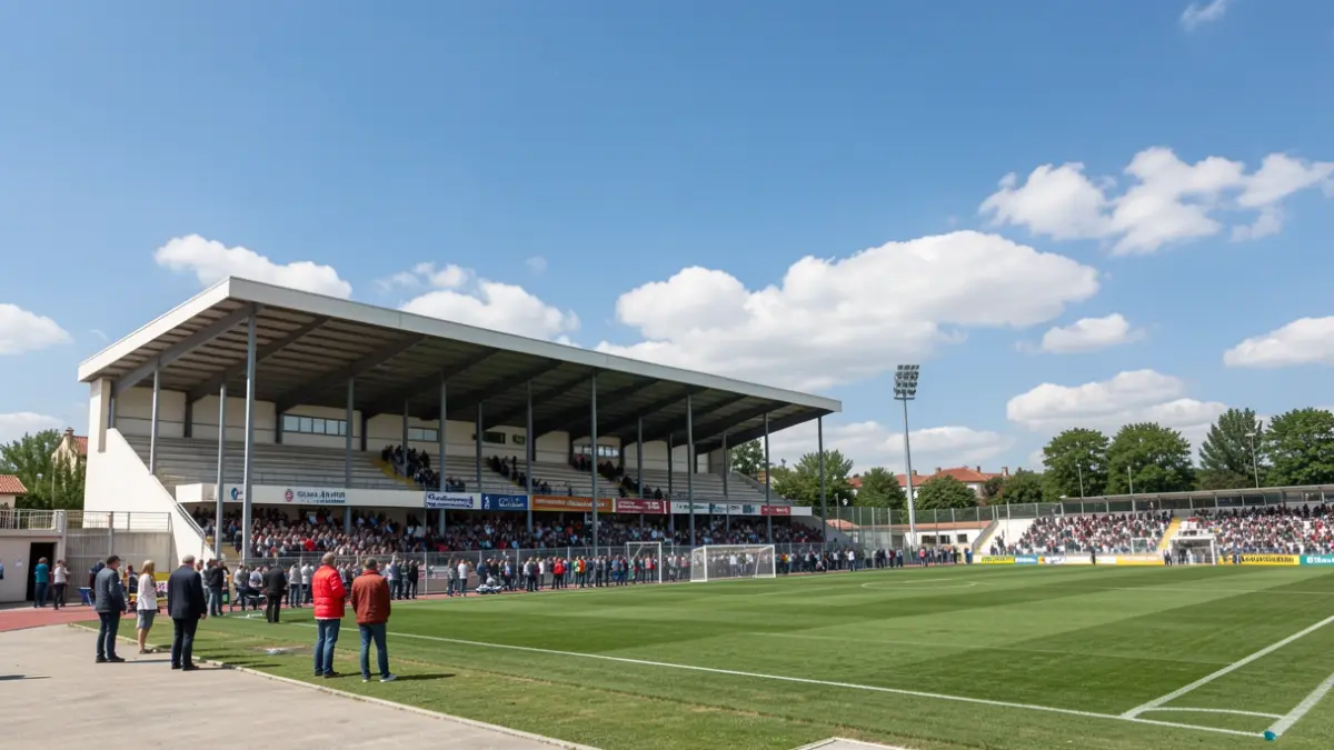 Generic image of a municipal football field in Portugal.