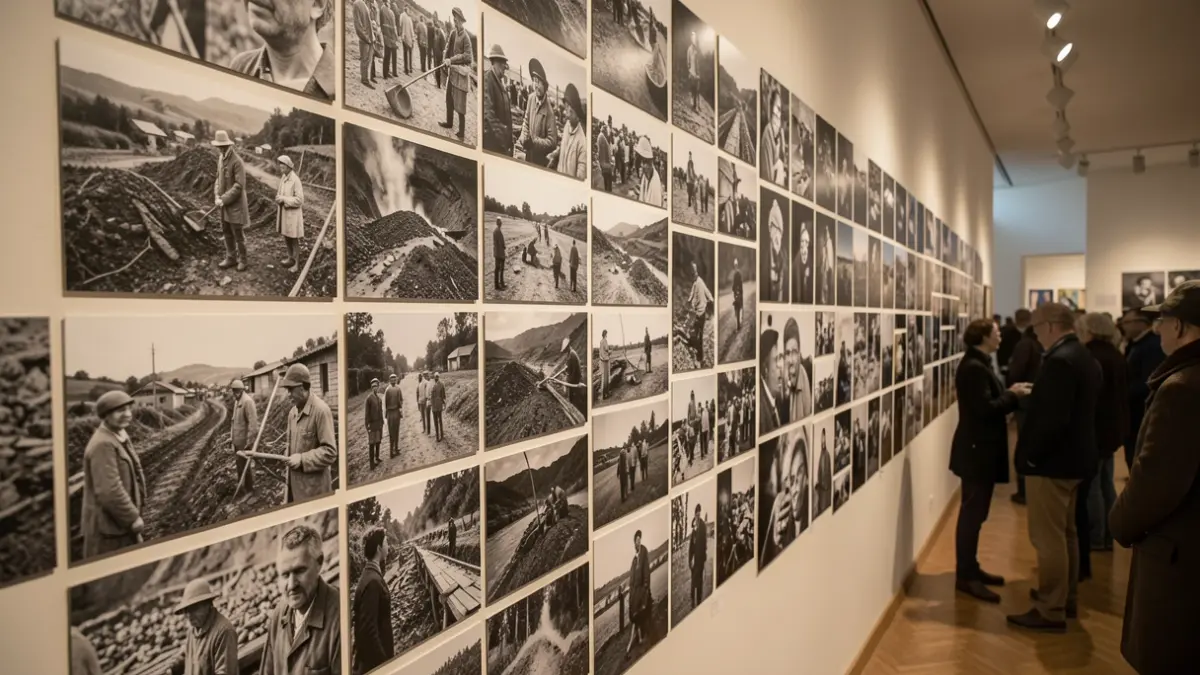 Fotografias de Ricardo Lopes sobre os impactos da exploração de ouro em Moçambique, expostas no Museu de Fotografia da Madeira.