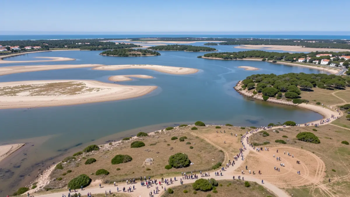 Imagem genérica: com águas calmas e ilhas verdes.