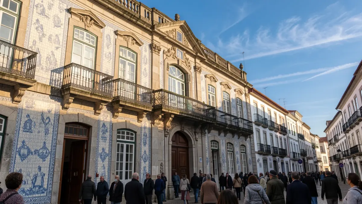Imagen genérica: con balcón ornamentado e iluminación de atardecer.
