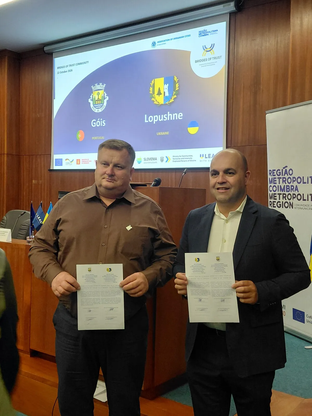 Góis reforça cooperação com município ucraniano de Lopushne