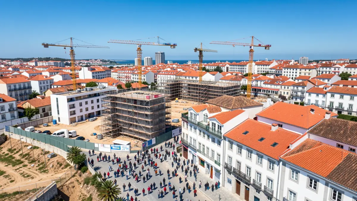 Imagen genérica de una zona urbana en desarrollo con edificios residenciales y obras en curso.