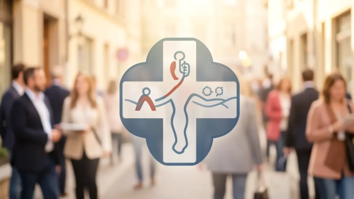 Imagen genérica de un símbolo médico representando cuidados integrados de oncología y cuidados paliativos.