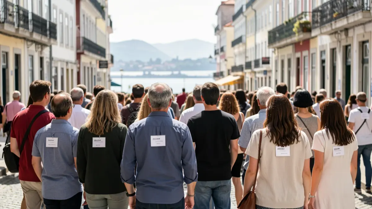 Voluntários em ação numa rua de Lisboa durante o Peditório Nacional da Liga Portuguesa Contra o Cancro.