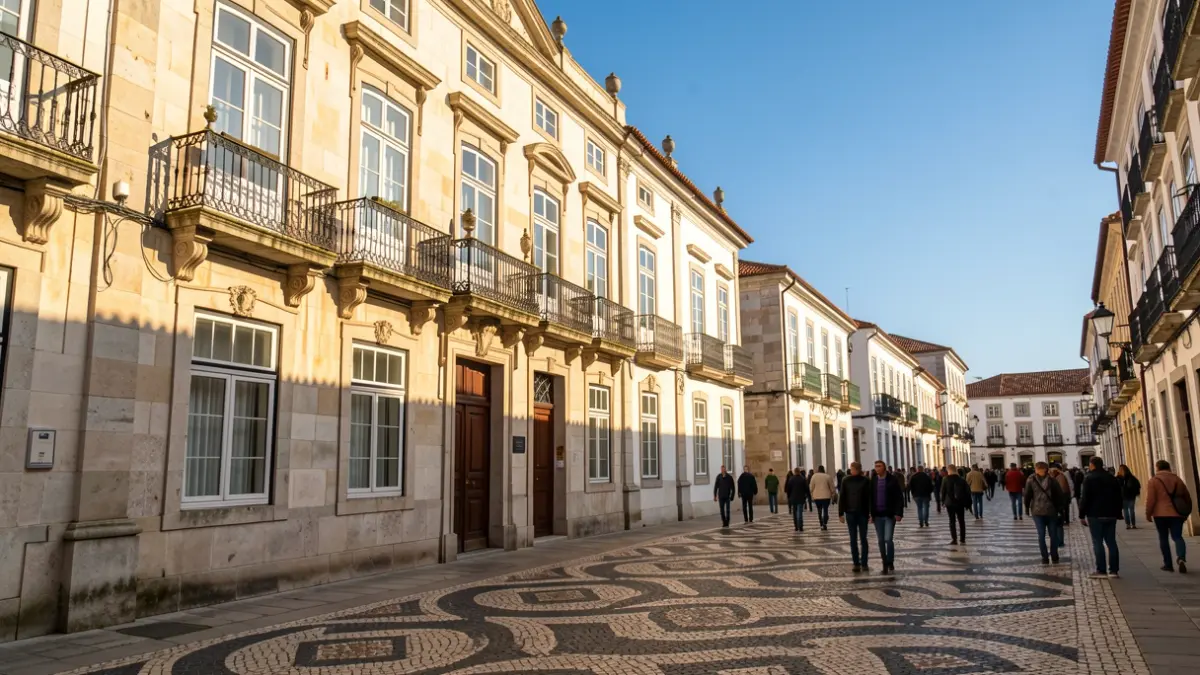 Imagem genérica de uma fachada de Câmara Municipal portuguesa com varandas ornamentadas e iluminação de fim de tarde.