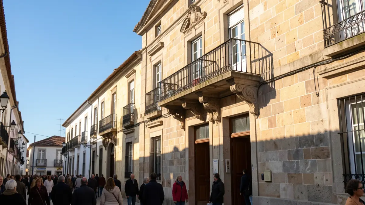 Imagen genérica de la fachada de un edificio municipal en Portugal.