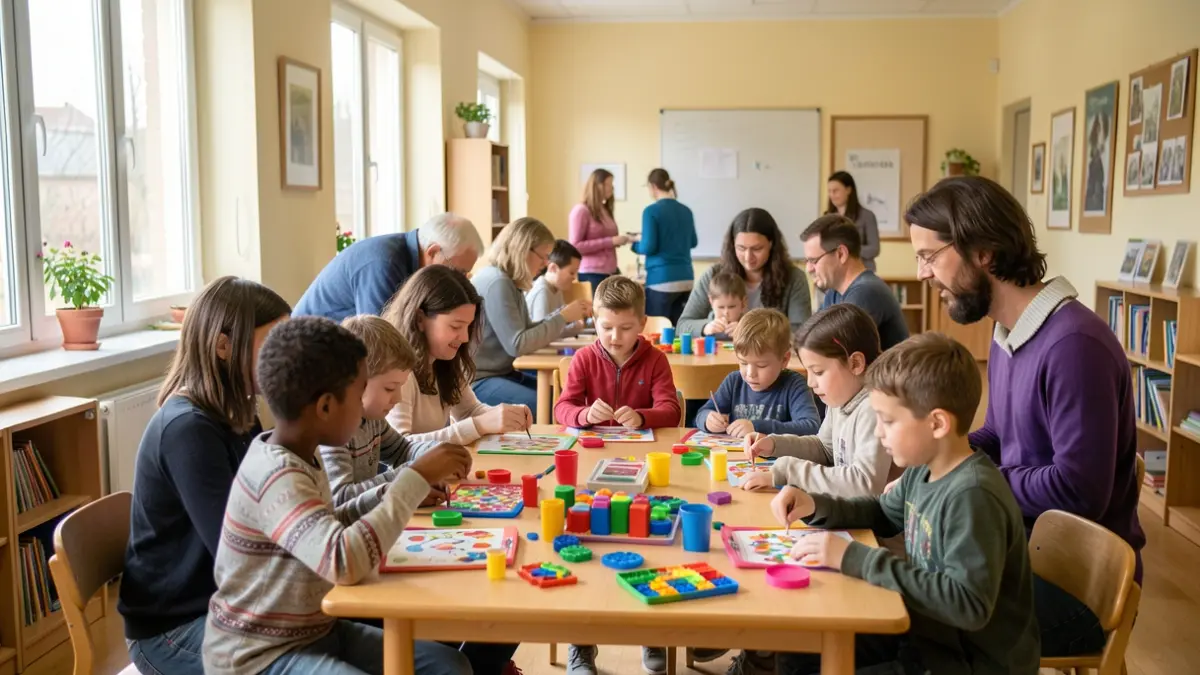 Imagen genérica de personas participando en una actividad comunitaria con materiales lúdicos.