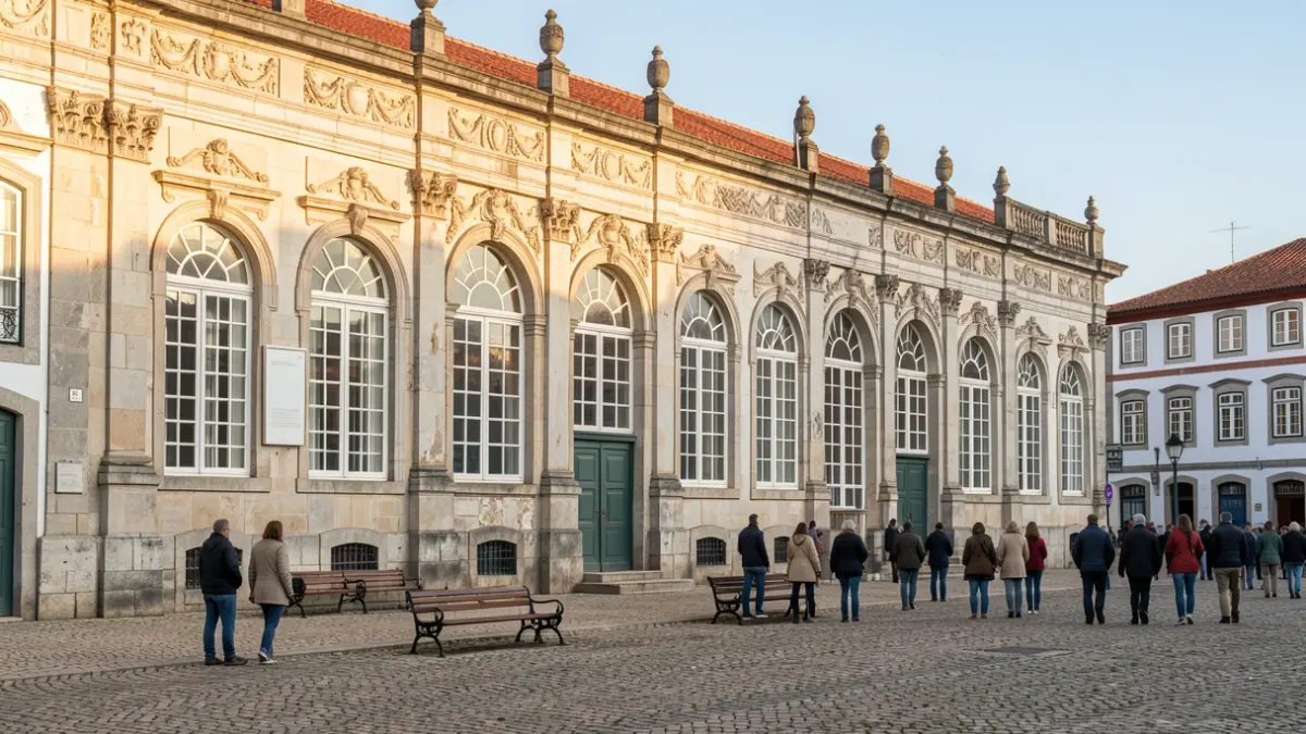 Generic image of a Portuguese museum building with traditional architectural elements.