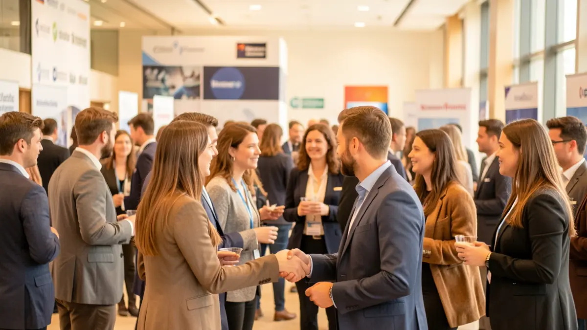 Generic image of a networking event with students and professionals in Portugal.