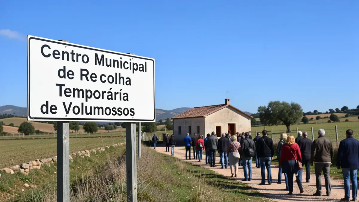 Generic image of a municipal collection center with signage.