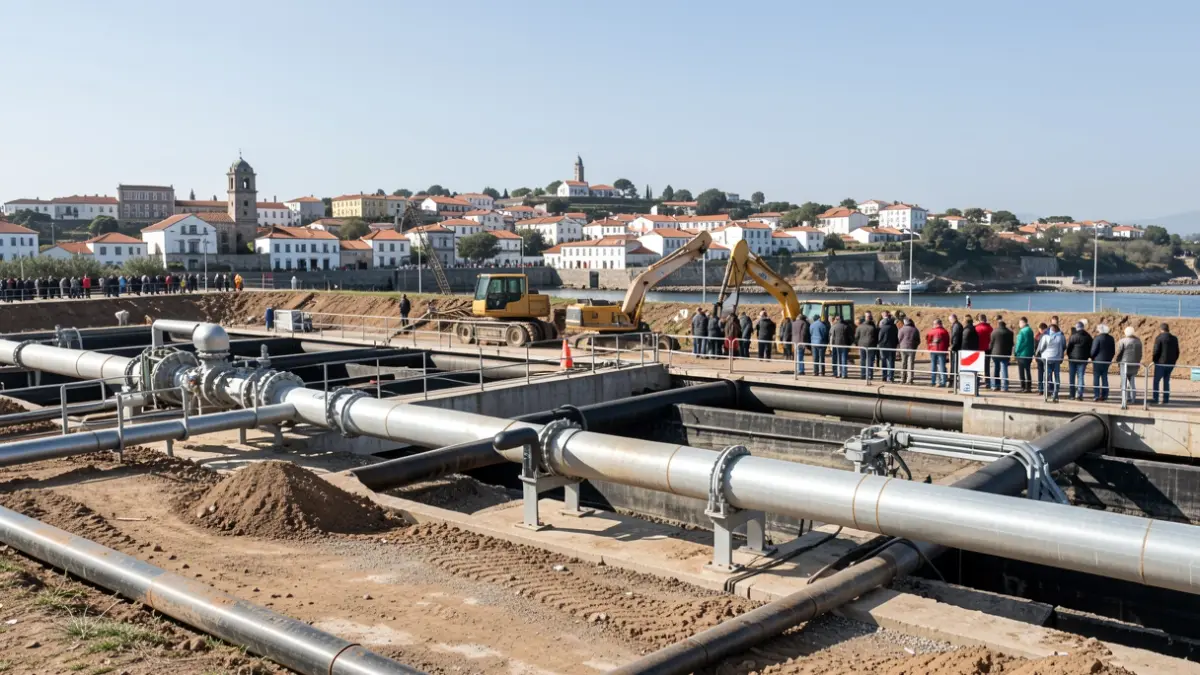 Generic image of sanitation works in Ponte de Lima.