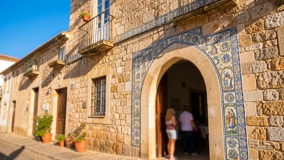 Imagem genérica de um edifício histórico com azulejos portugueses.