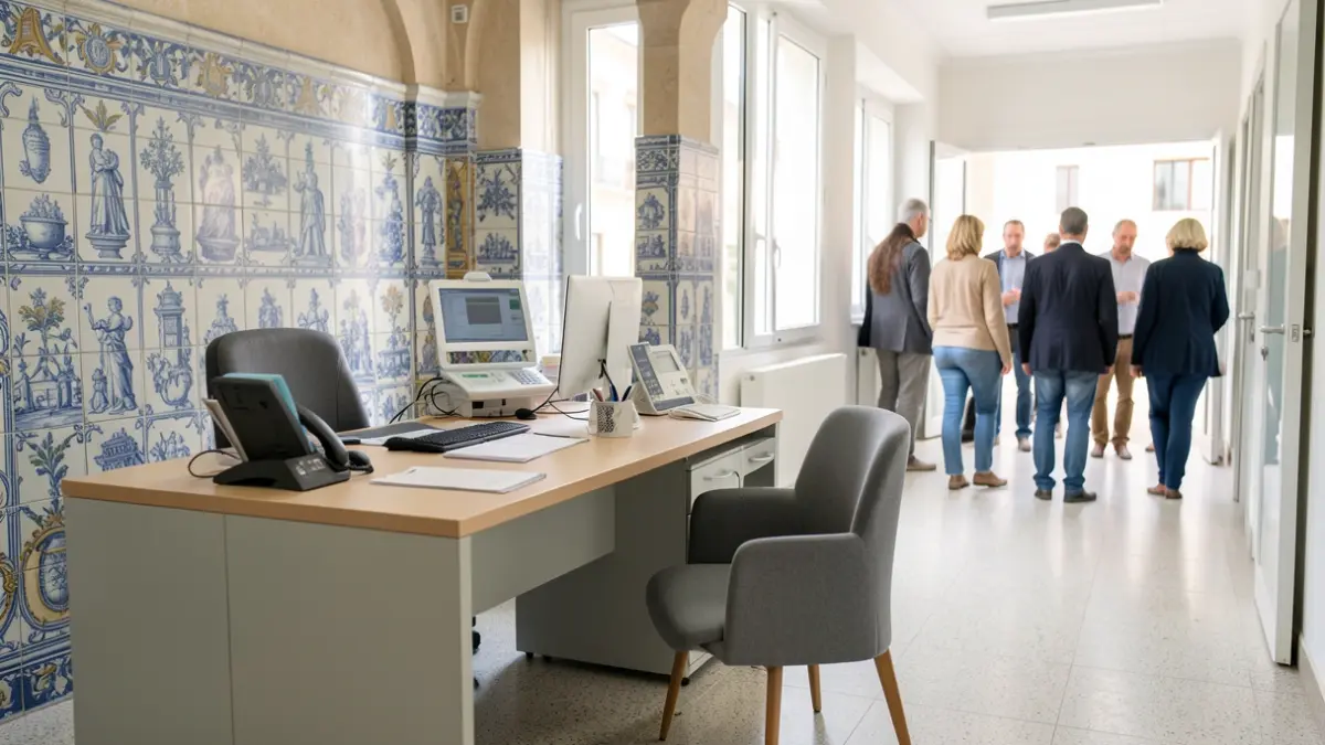 Imagem genérica de uma sala de consulta em cuidados de saúde primários em Portugal.
