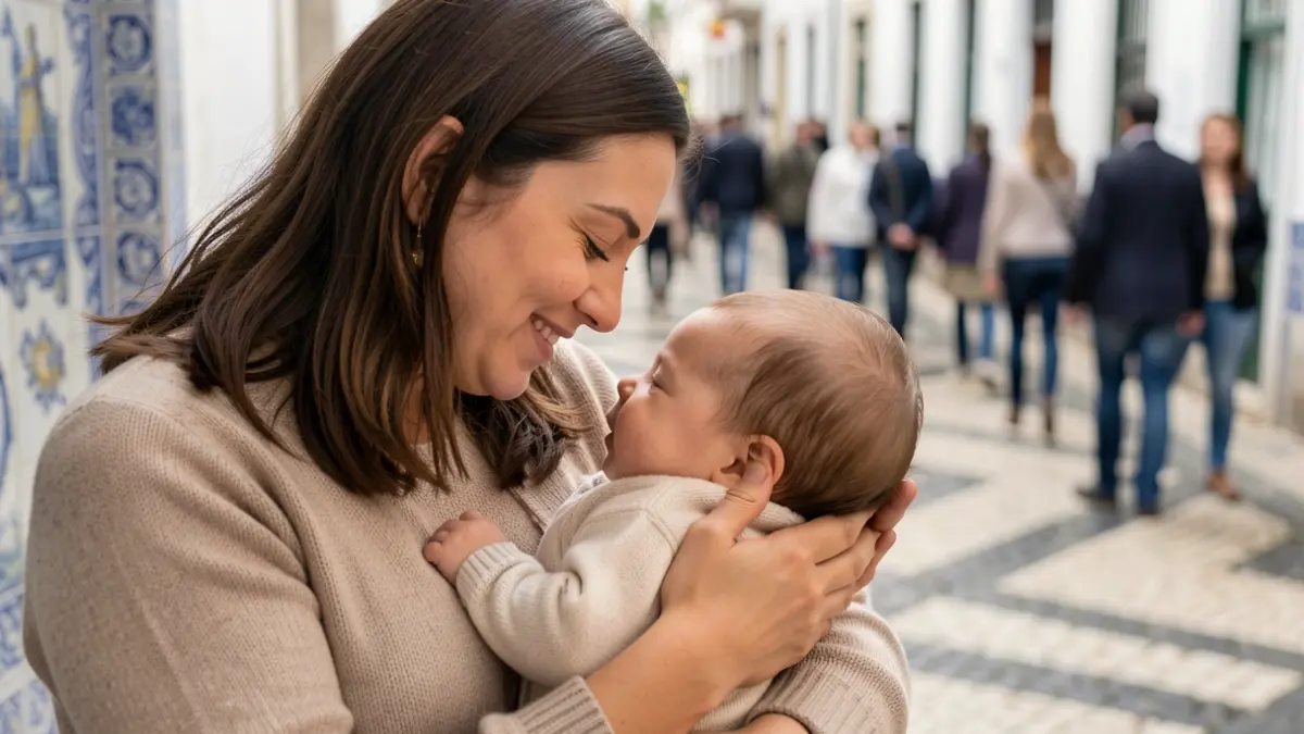 Generic image of a mother breastfeeding her baby in a cozy environment, focusing on the connection between them.