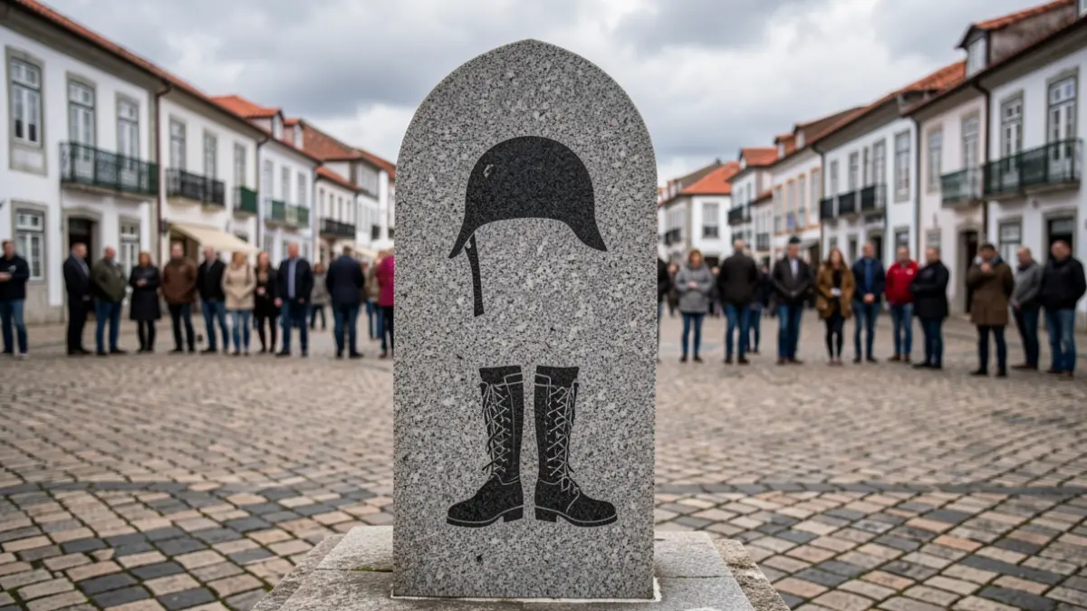 Generic monument honoring World War I ex-combatants in Vila de Punhe.